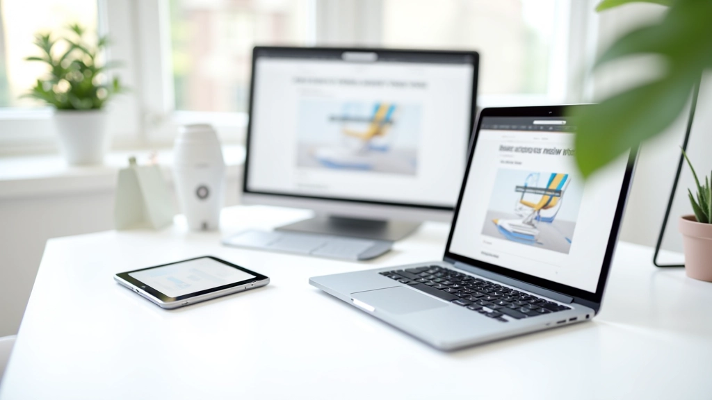 Diferentes dispositivos (smartphone, tablet, laptop) mostrando o mesmo website com layouts adaptados